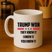 Trump Won They Know It I Know It You Know It Coffee Mug thumb 4
