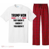 Trump Won They Know It I Know It You Know It Pajama Set thumb 0