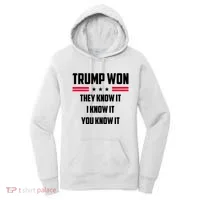 Trump Won They Know It I Know It You Know It Women's Hoodie thumb 0