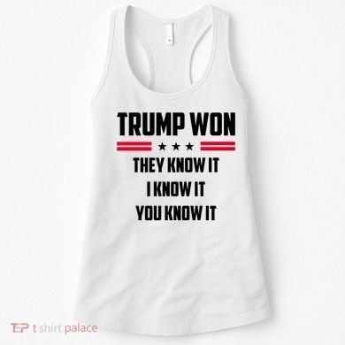 Trump Won They Know It I Know It You Know It Women's Tank Top