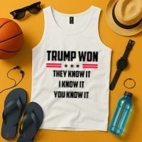 Trump Won They Know It I Know It You Know It Tank Top thumb 4