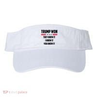 Trump Won They Know It I Know It You Know It Visor thumb 0