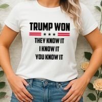 Trump Won They Know It I Know It You Know It Women's T-Shirt thumb 2