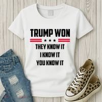 Trump Won They Know It I Know It You Know It Women's T-Shirt thumb 3