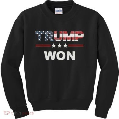Trump Won Kids Sweatshirt