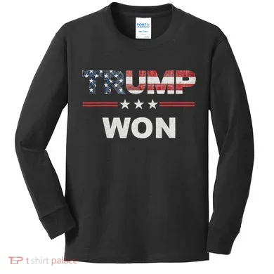 Trump Won Kids Long Sleeve Shirt