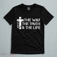 The Way Truth Life John 14 6 Bible Verse Christian Faith T-Shirt thumb 5