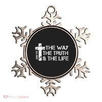 The Way Truth Life John 14 6 Bible Verse Christian Faith Ornament thumb 0