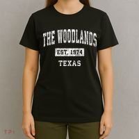 The Woodlands Texas Tx Vintage Sports T-Shirt thumb 4