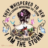 They Whispered to Her She Whispered Back I Am A Storm Tote Bag thumb 4
