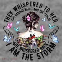 They Whispered to Her She Whispered Back I Am A Storm Toddler Hoodie thumb 2