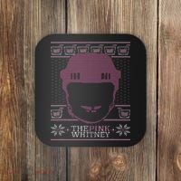 The Whitney Ugly Christmas Sweater Party Hockey Coaster thumb 0