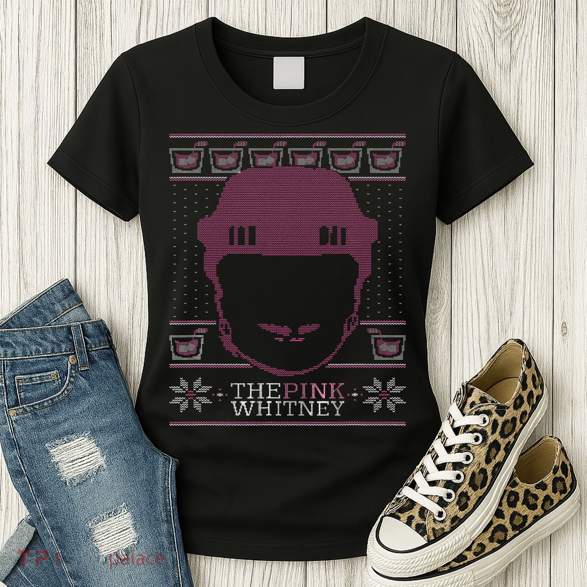 The Whitney Ugly Christmas Sweater Party Hockey Women's T-Shirt