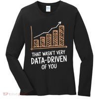 That WasnT Very Data Driven Of You Funny Data Driven Women's Long Sleeve Shirt thumb 0