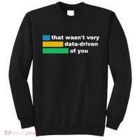 That WasnT Very Data Driven Of You Funny Data Analyst Geek Sweatshirt thumb 0