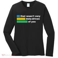 That WasnT Very Data Driven Of You Funny Data Analyst Geek Women's Long Sleeve Shirt thumb 0