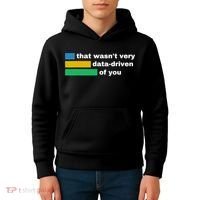 That WasnT Very Data Driven Of You Funny Data Analyst Geek Kids Hoodie thumb 4
