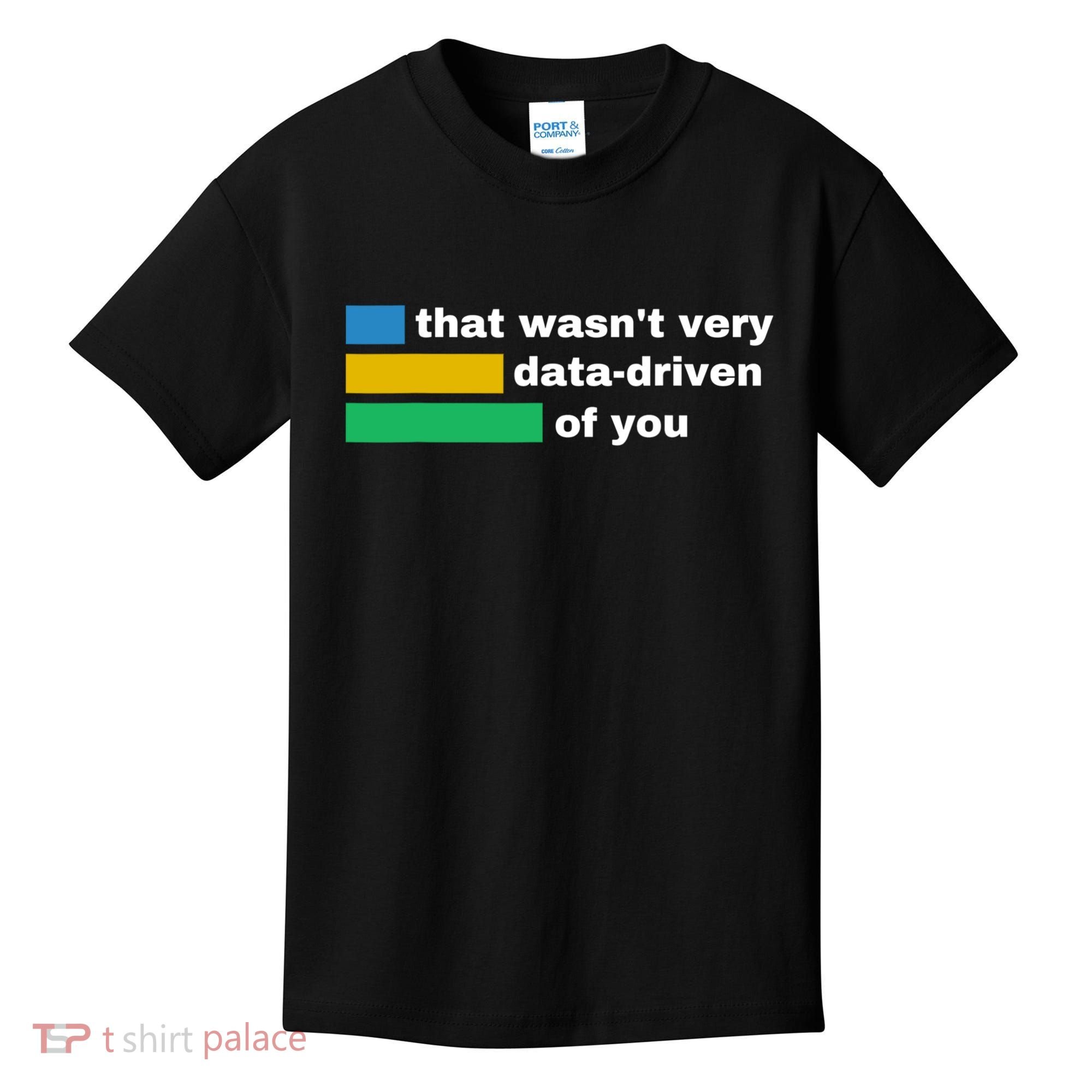 That WasnT Very Data Driven Of You Funny Data Analyst Geek Kids T-Shirt