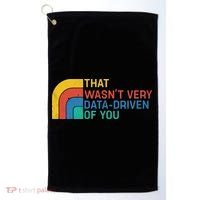 That Wasn’t Very Data-driven Of You Retro Golf Towel thumb 0