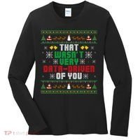 That WasnT Very Data Driven Of You Christmas Xmas Women's Long Sleeve Shirt thumb 0