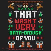 That WasnT Very Data Driven Of You Ugly Christmas Sweaters Beanie thumb 2