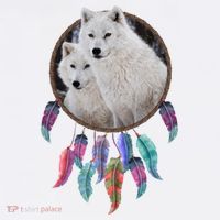 Two White Wolves Dream Catcher Women's Tank Top thumb 5