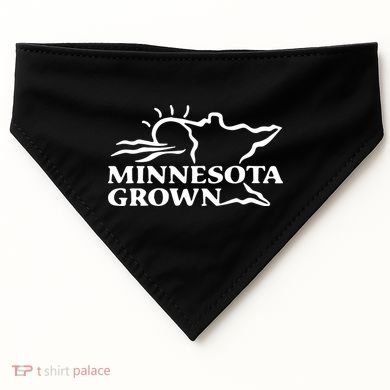Tim Walz Wearing Minnesota Grown USA-Made Doggie Bandana