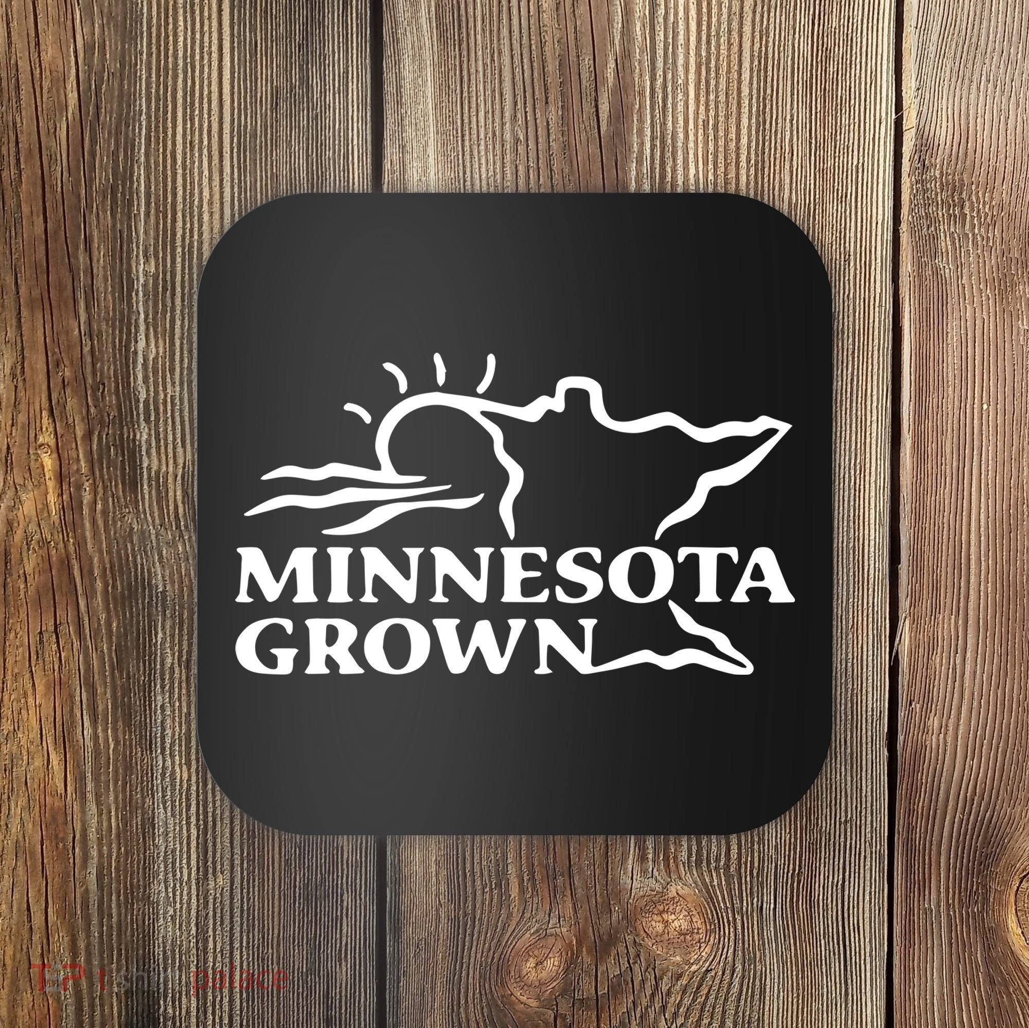 Tim Walz Wearing Minnesota Grown Coaster