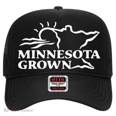 Tim Walz Wearing Minnesota Grown Hat