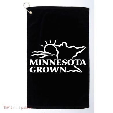 Tim Walz Wearing Minnesota Grown Golf Towel
