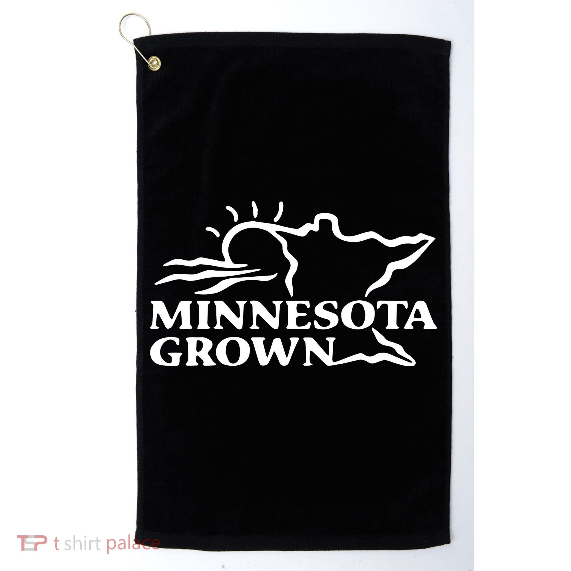 Tim Walz Wearing Minnesota Grown Golf Towel