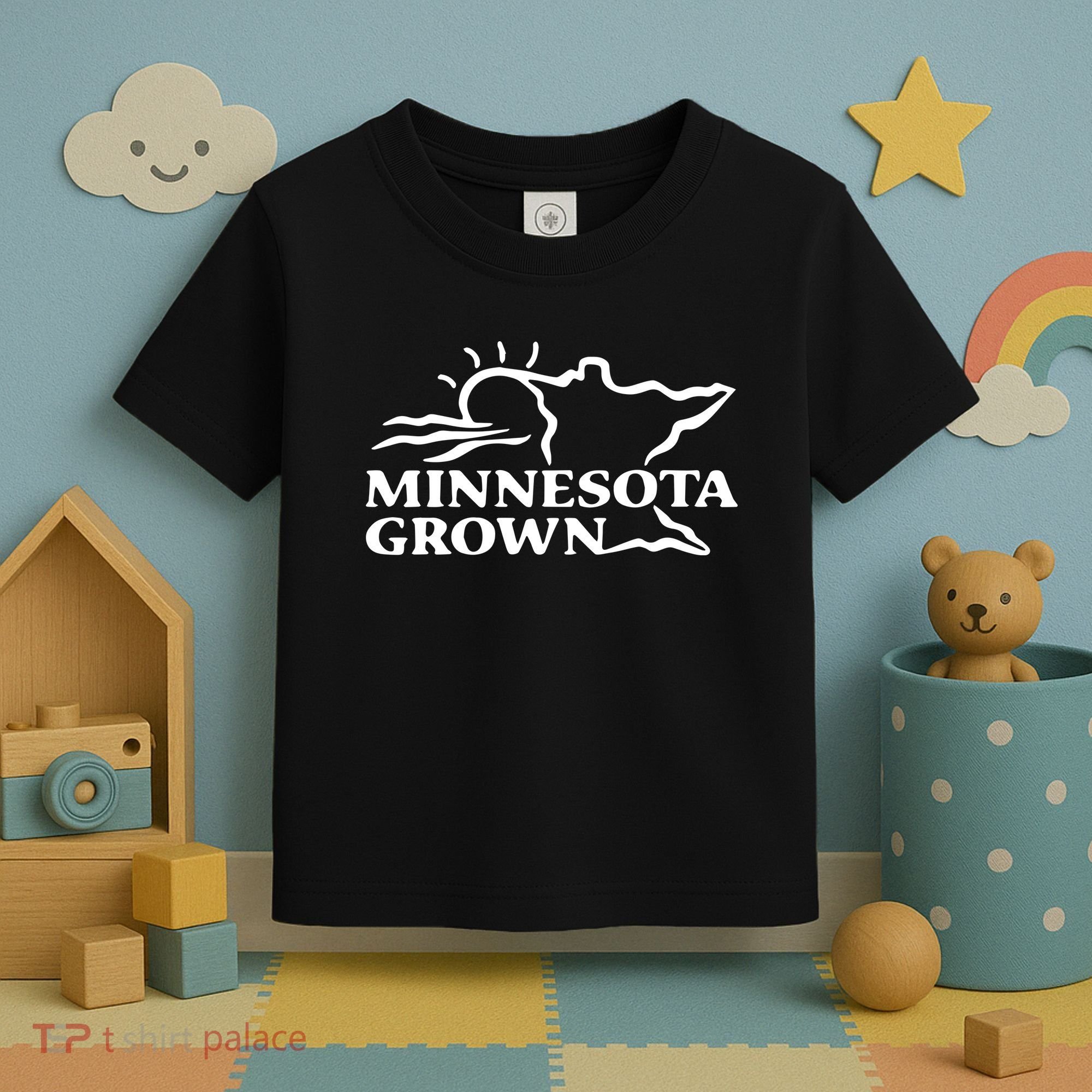 Tim Walz Wearing Minnesota Grown Toddler T-Shirt