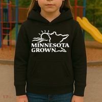 Tim Walz Wearing Minnesota Grown Kids Hoodie thumb 3