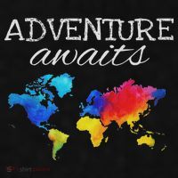 Travel Wanderlust World Map Adventure Traveler Gift Ladies PosiCharge Tri-Blend Wicking Tank thumb 2