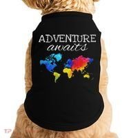 Travel Wanderlust World Map Adventure Traveler Gift Doggie Tank thumb 0