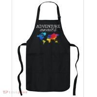 Travel Wanderlust World Map Adventure Traveler Gift Apron thumb 0