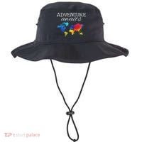 Travel Wanderlust World Map Adventure Traveler Gift Bucket Hat thumb 0