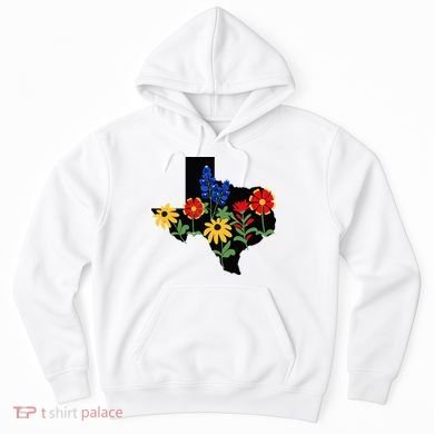 Texas Wildflowers With Bluebonnets Hoodie