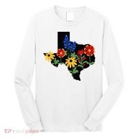 Texas Wildflowers With Bluebonnets Long Sleeve Shirt thumb 0