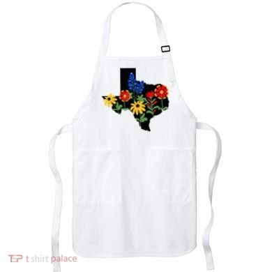 Texas Wildflowers With Bluebonnets Apron