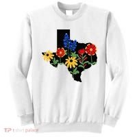 Texas Wildflowers With Bluebonnets Sweatshirt thumb 0