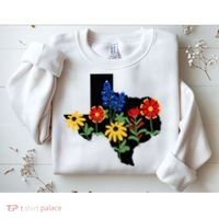 Texas Wildflowers With Bluebonnets Sweatshirt thumb 2