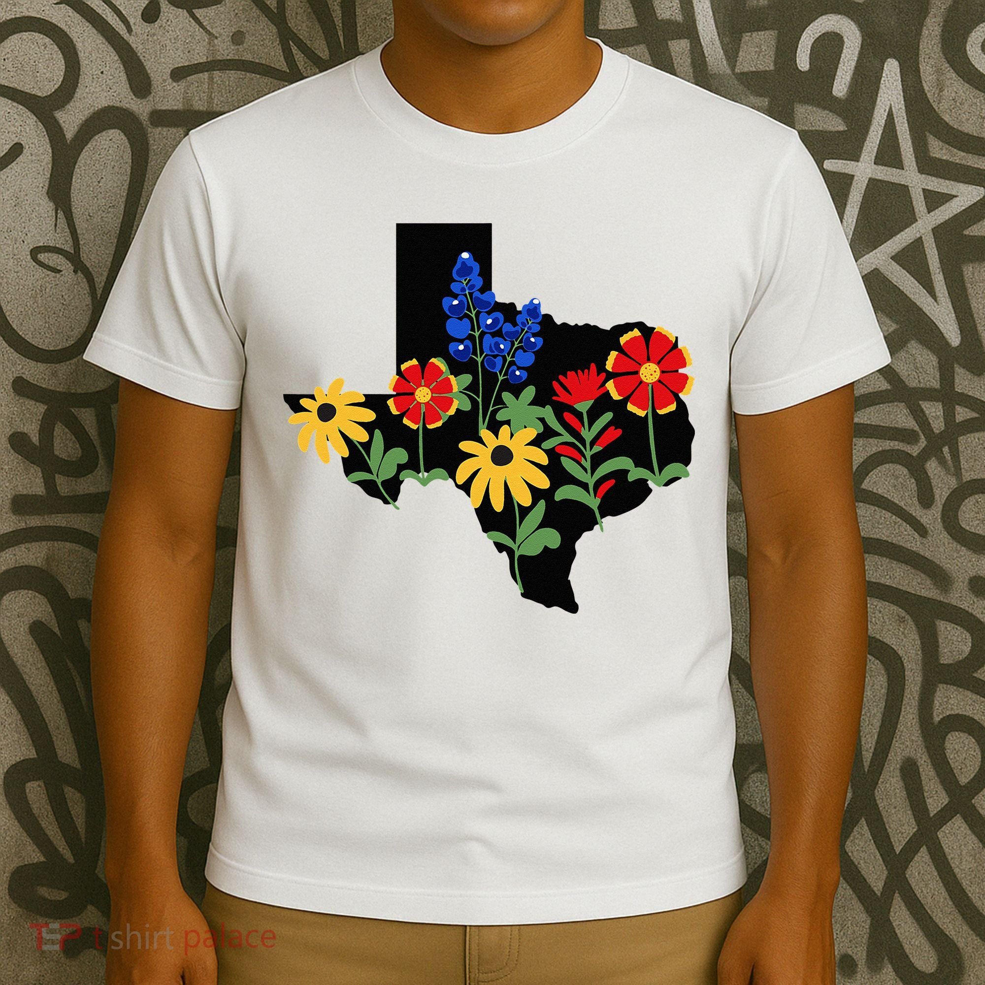Texas Wildflowers With Bluebonnets T-Shirt