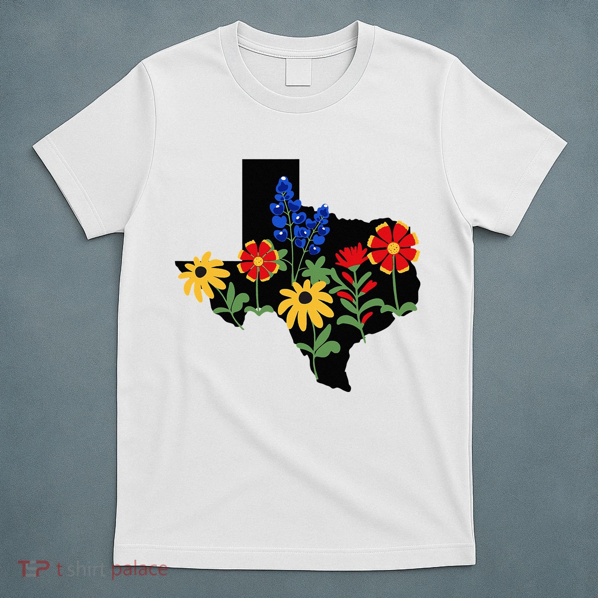 Texas Wildflowers With Bluebonnets T-Shirt
