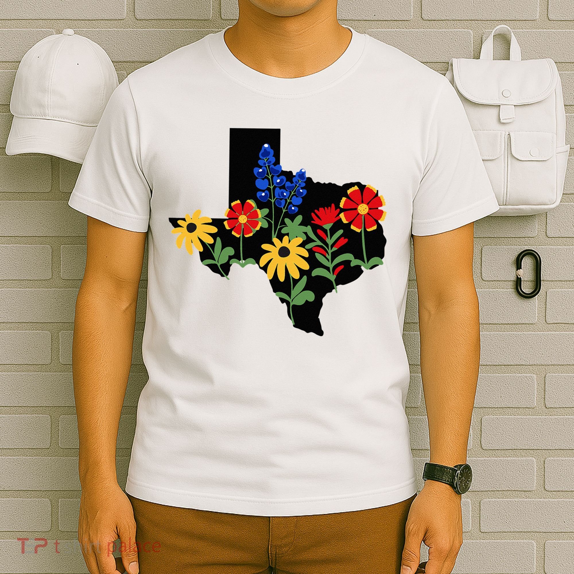 Texas Wildflowers With Bluebonnets T-Shirt