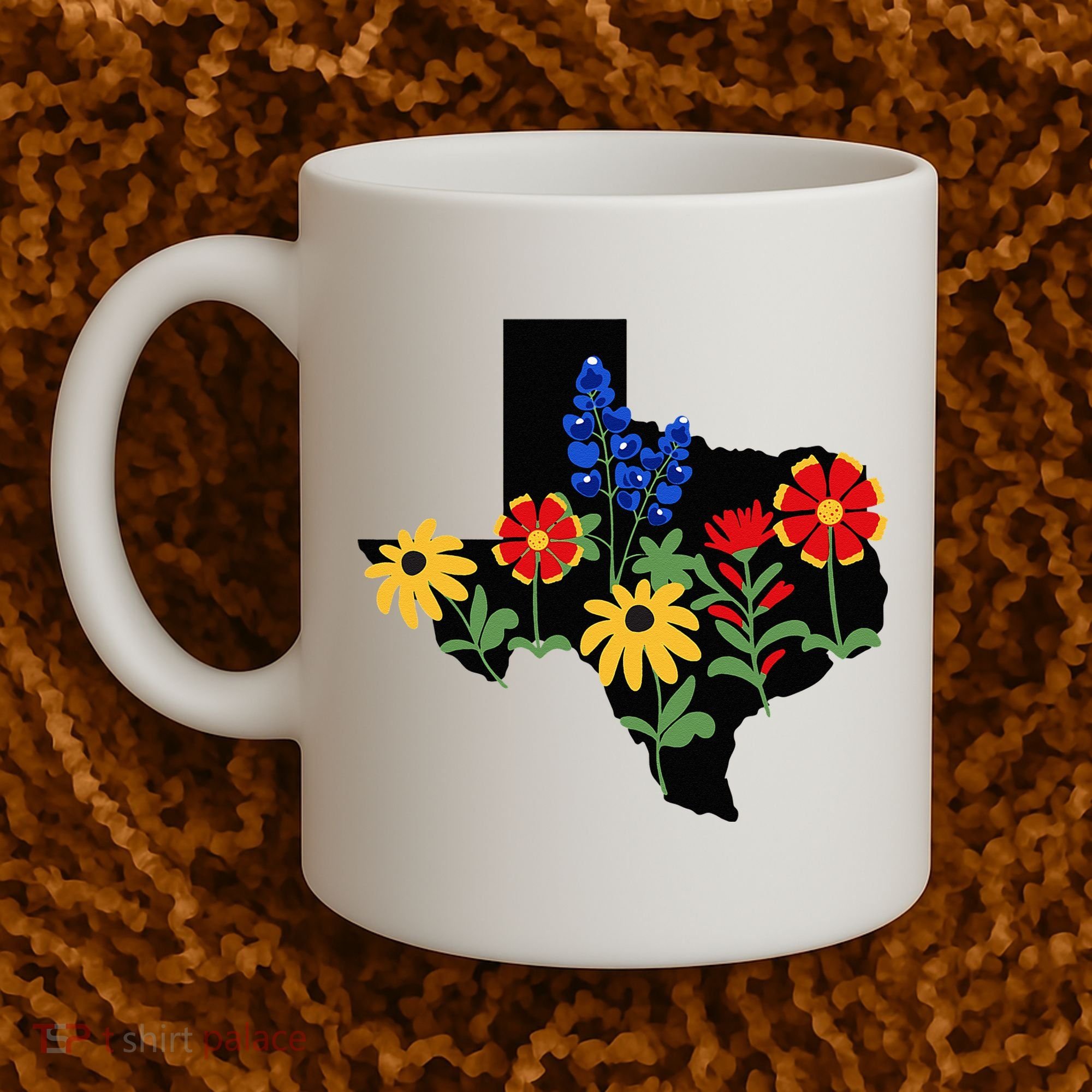 Texas Wildflowers With Bluebonnets Coffee Mug