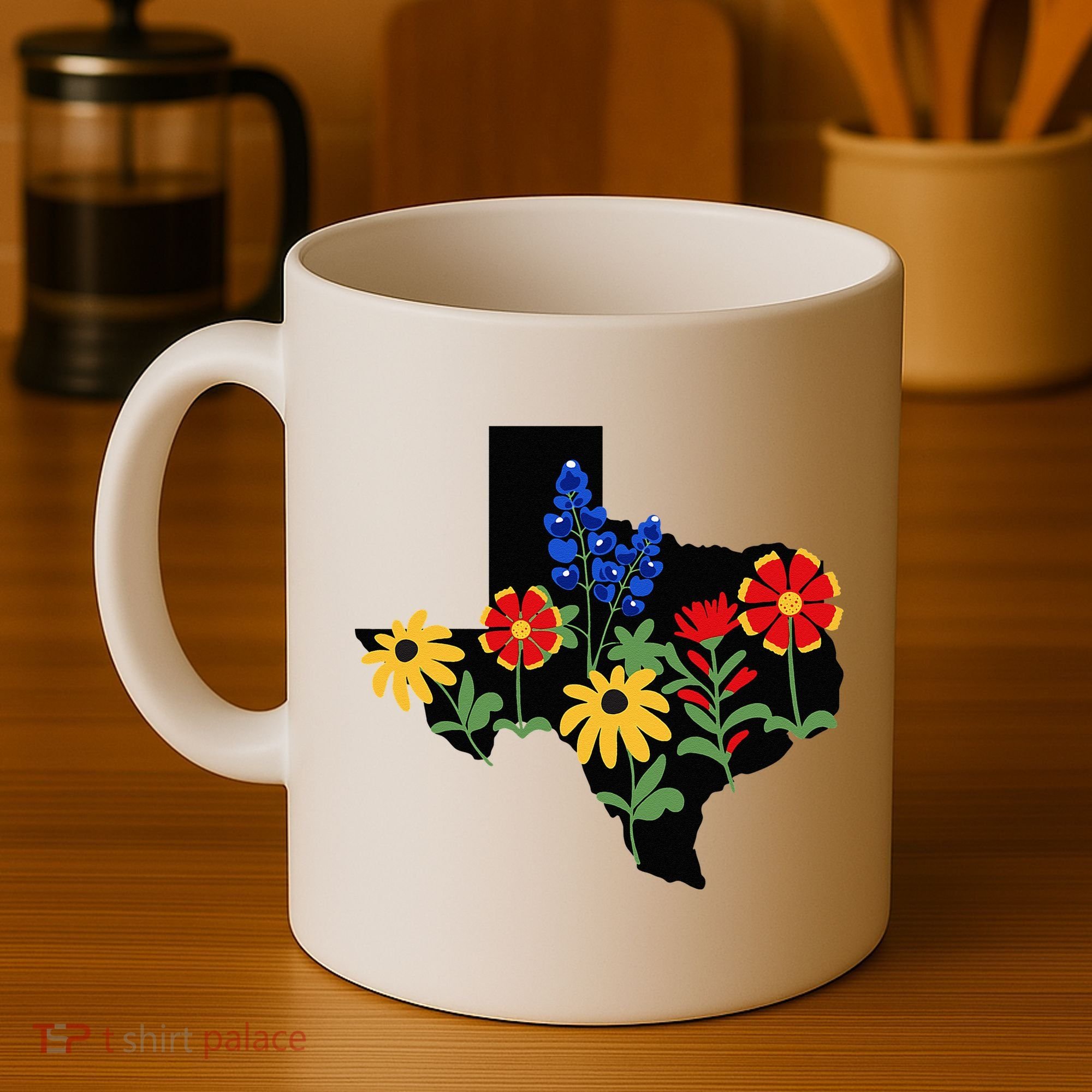 Texas Wildflowers With Bluebonnets Coffee Mug