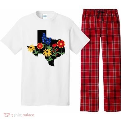Texas Wildflowers With Bluebonnets Pajama Set