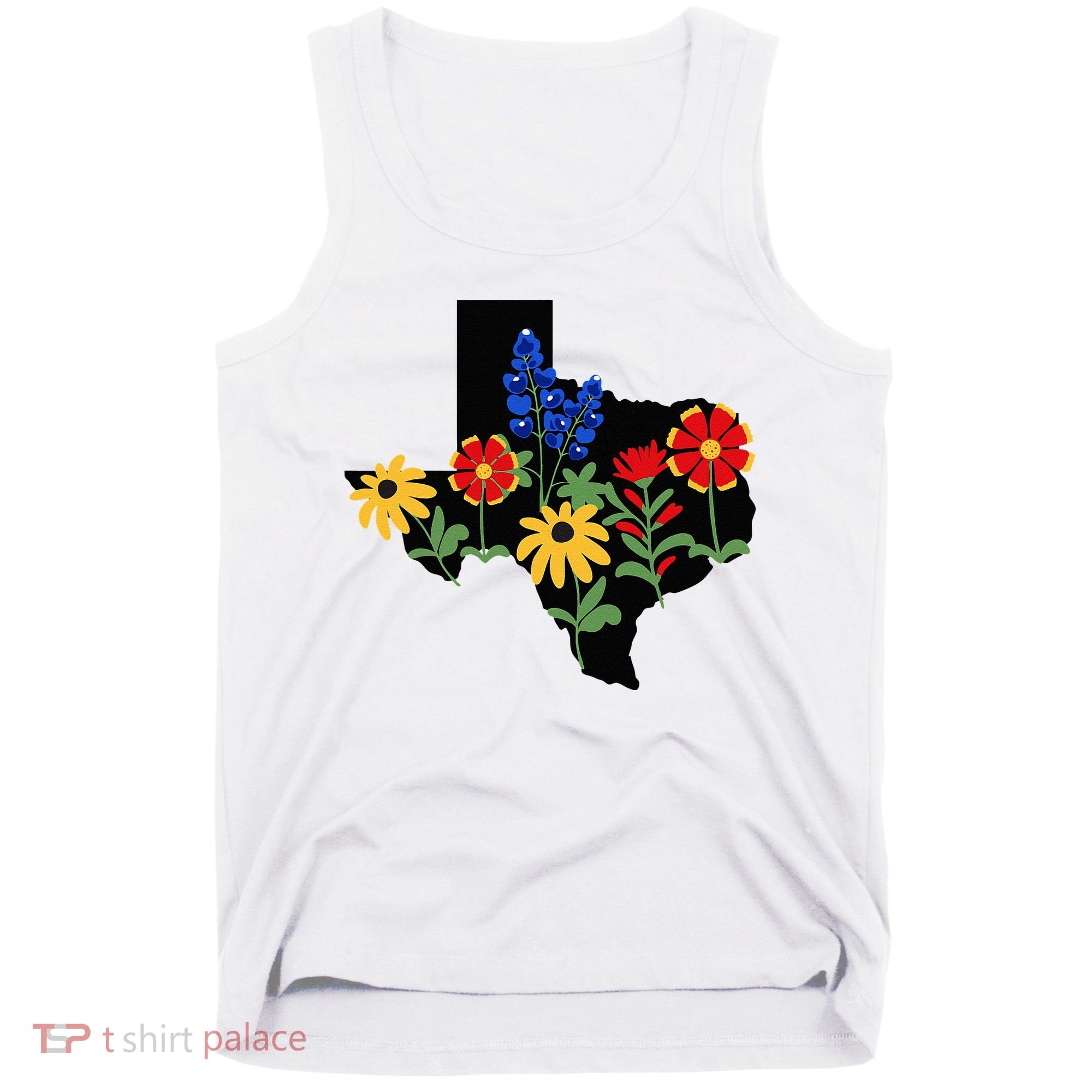 Texas Wildflowers With Bluebonnets Tank Top