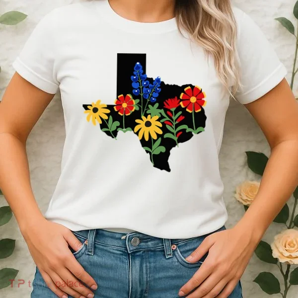 Texas Wildflowers With Bluebonnets Women's T-Shirt